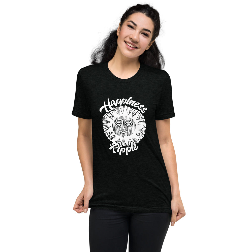 Happiness Ripple Short Sleeve Tri-Blend T-Shirt